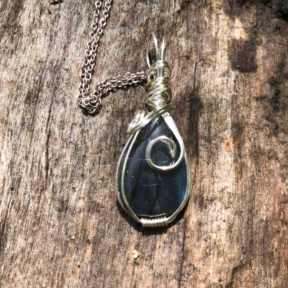 Gemstone Wire Wrapped Necklace